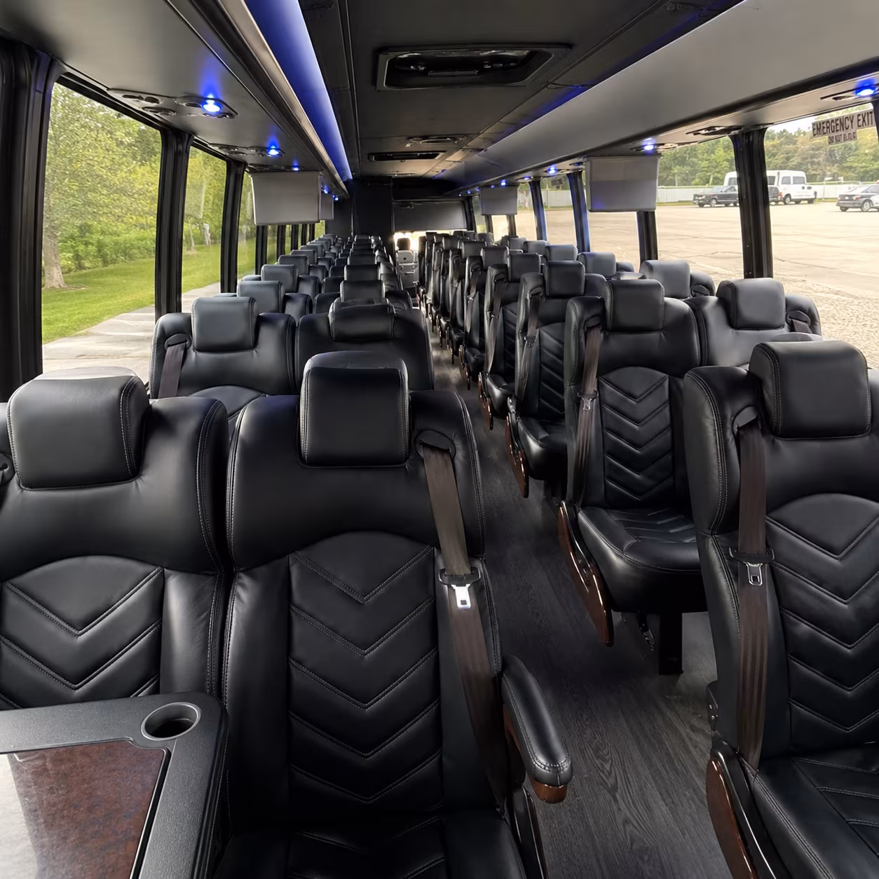 rialto 25 passenger minibus inside