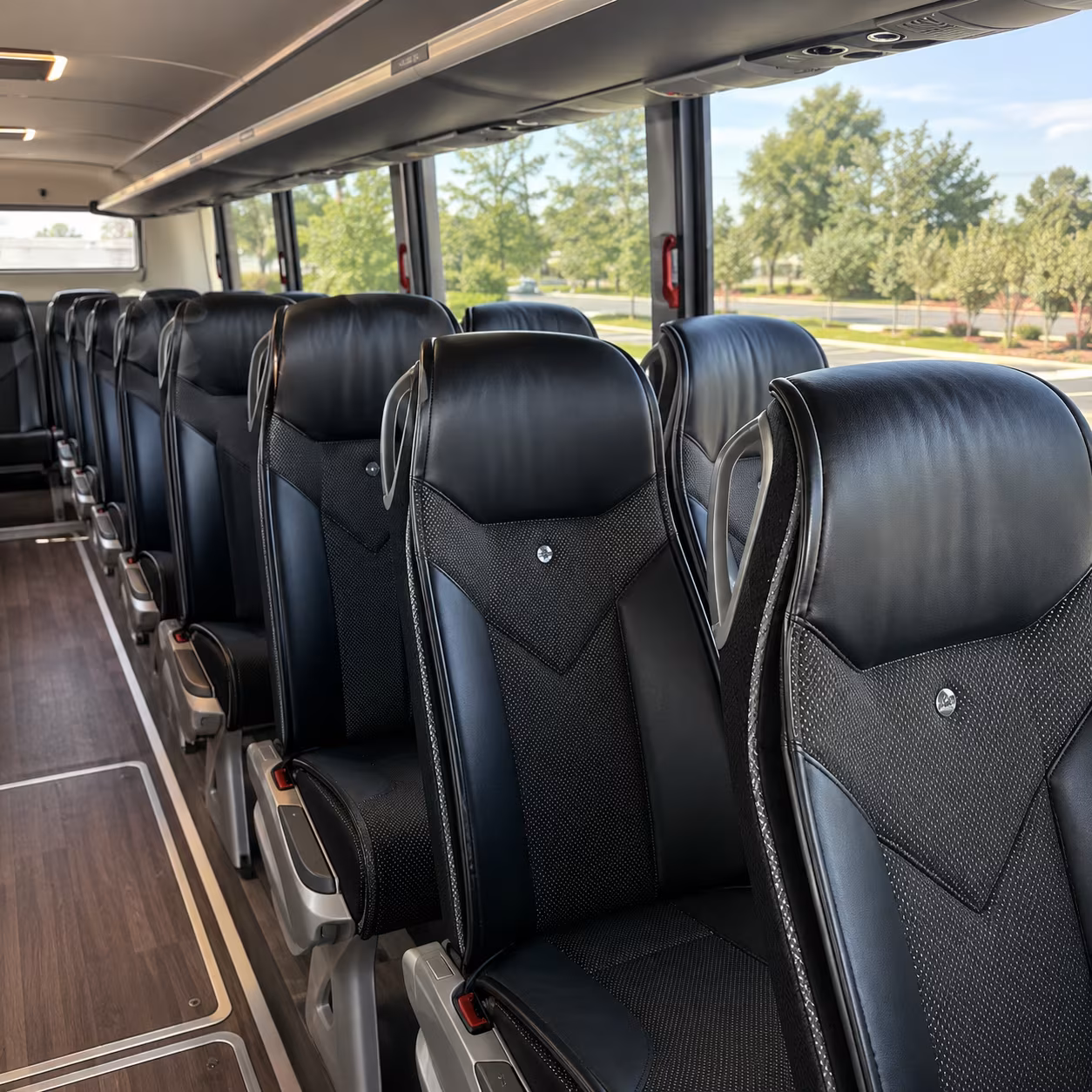 rialto 45 passenger charter bus interior