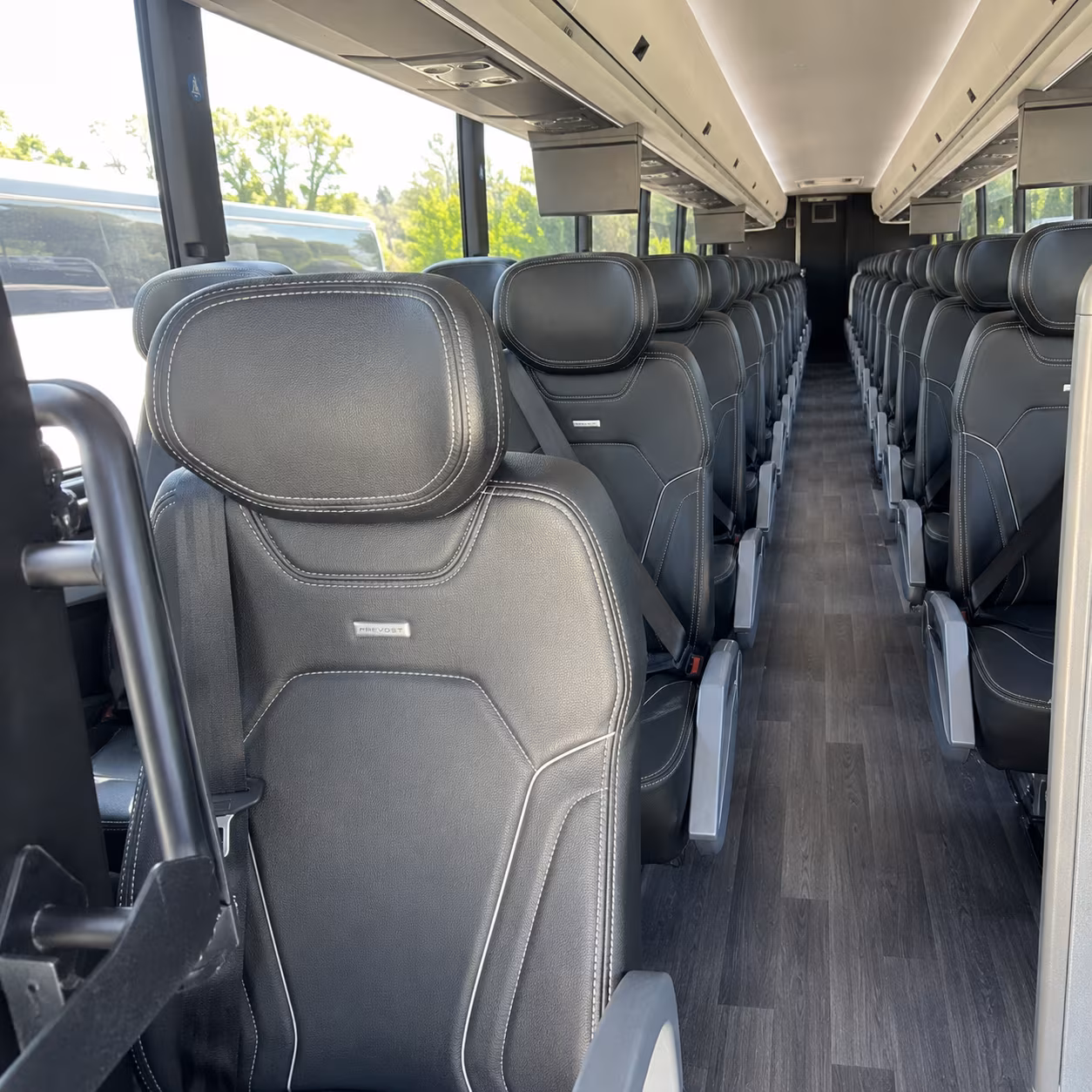 rialto 47 passenger charter bus interior
