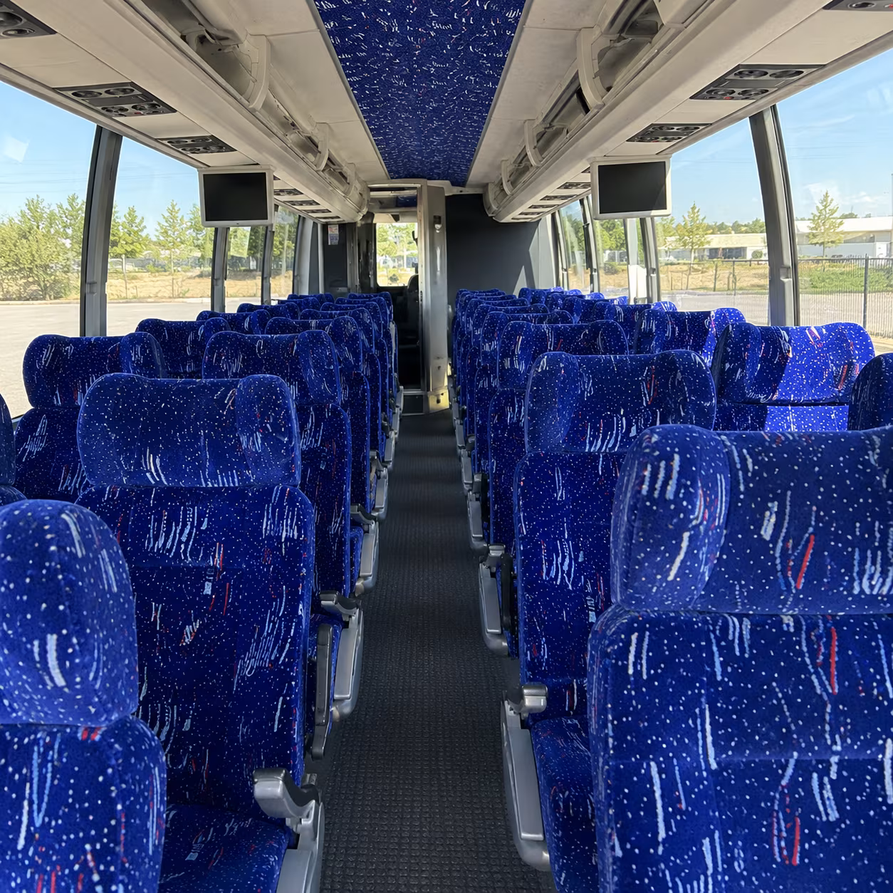rialto 54 passenger charter bus interior