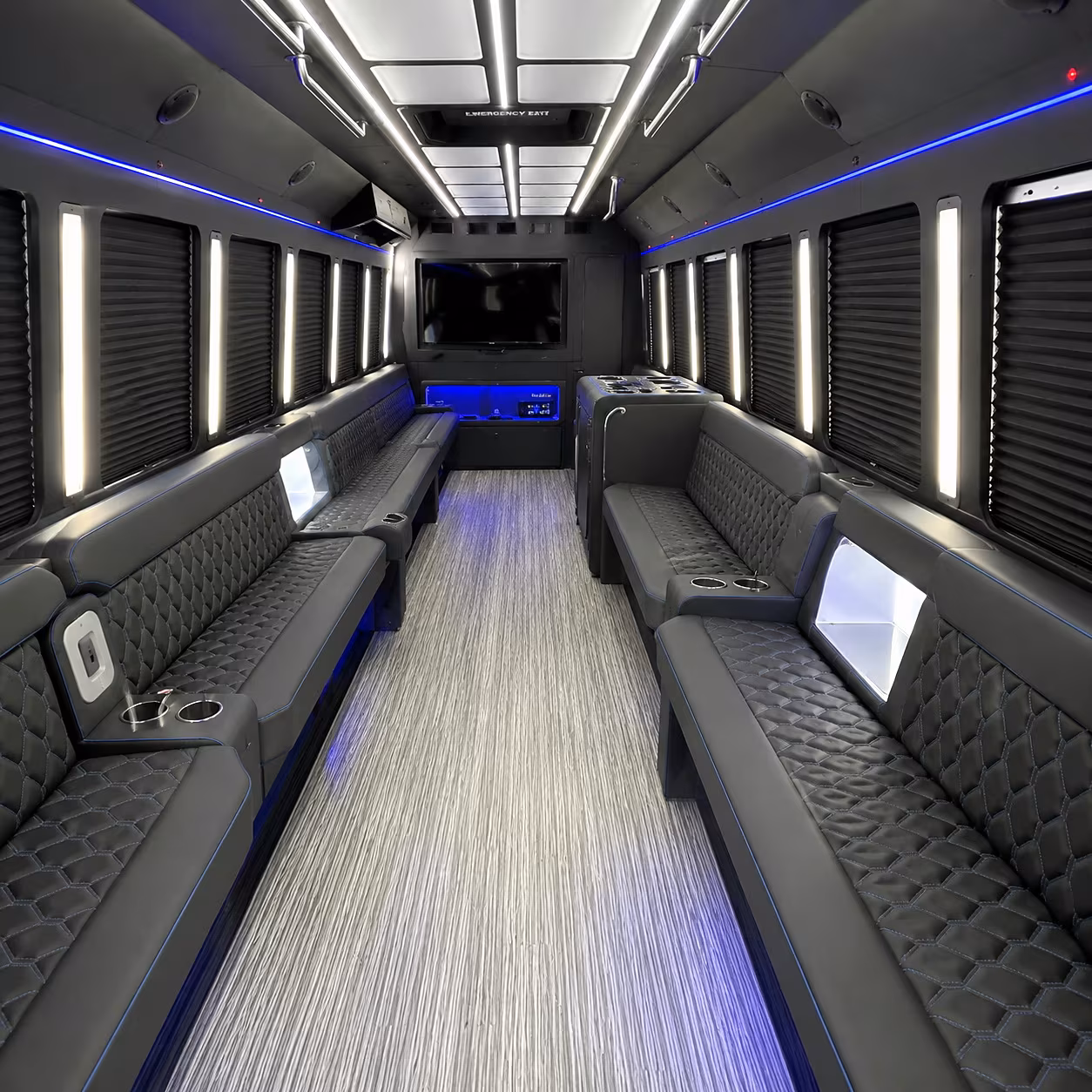 rialto party bus inside