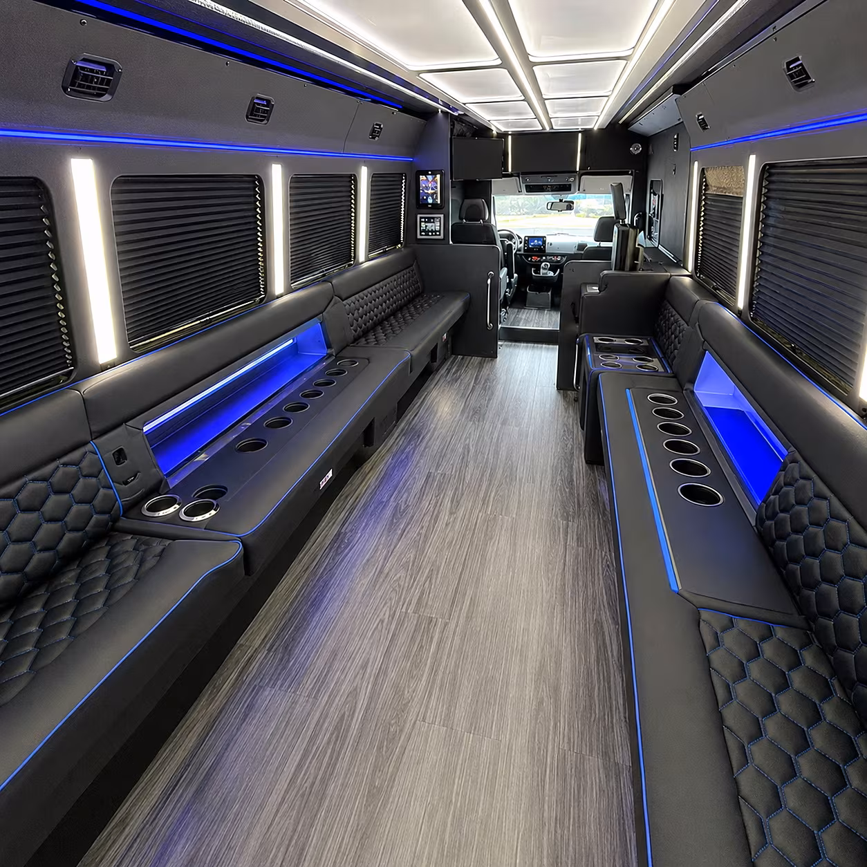 rialto party bus interior