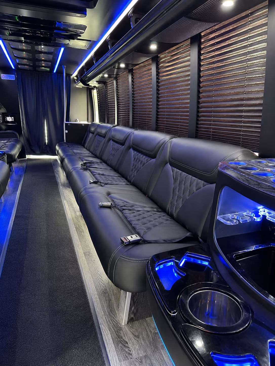 rialto sporting event party bus rental
